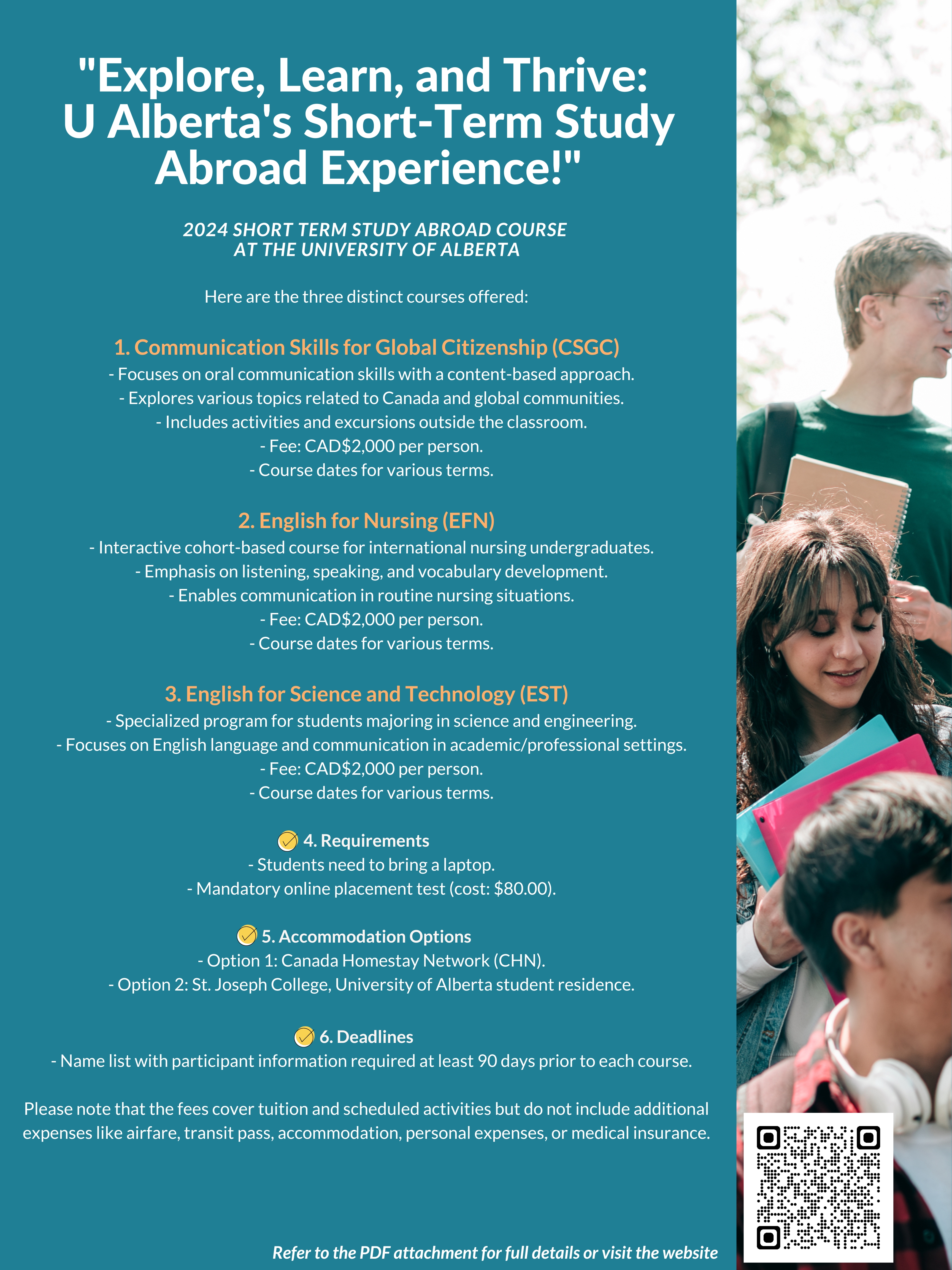 U Alberta Short Term Study Abroad Course