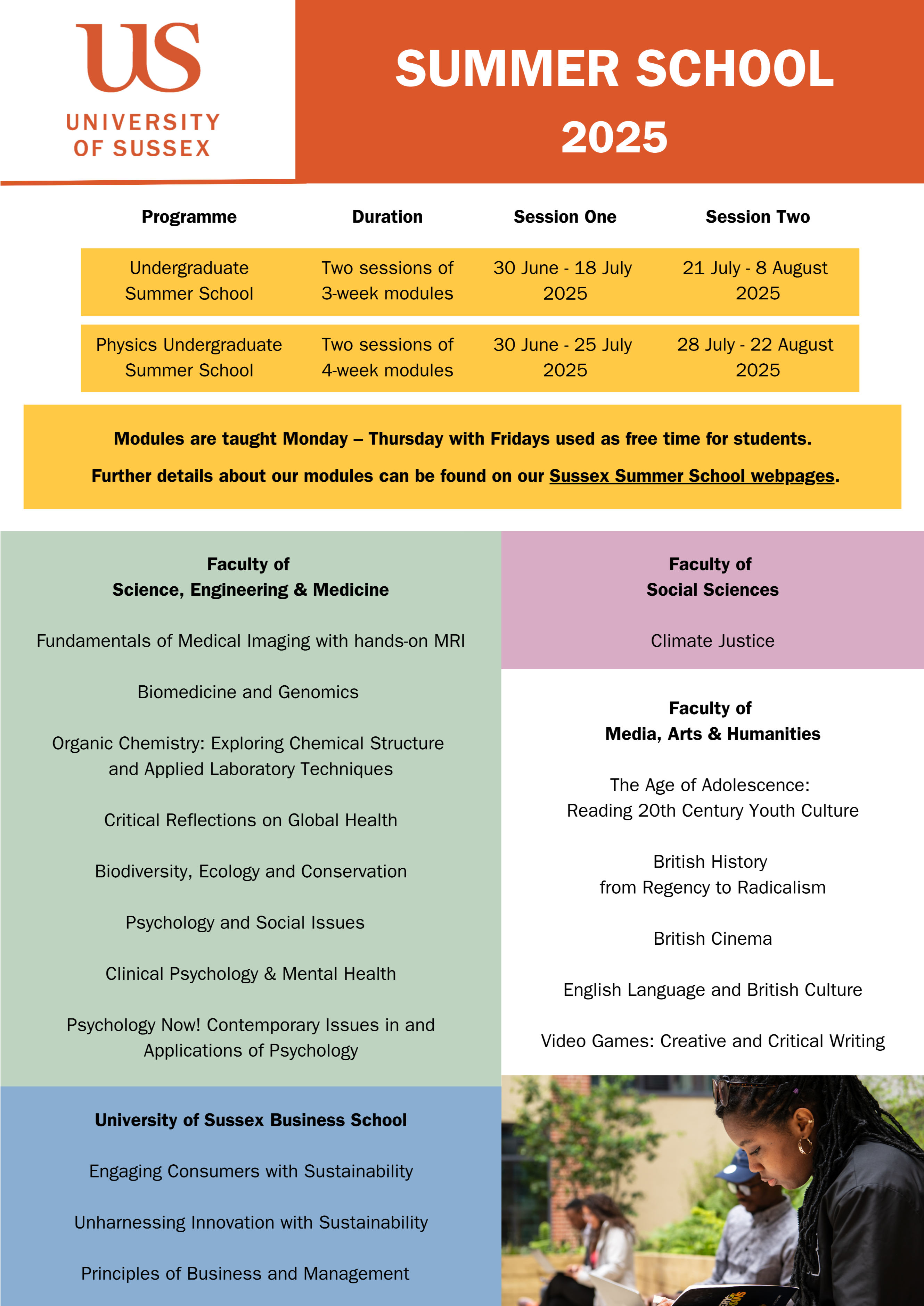 [홍보] University of Sussex Summer School 2025